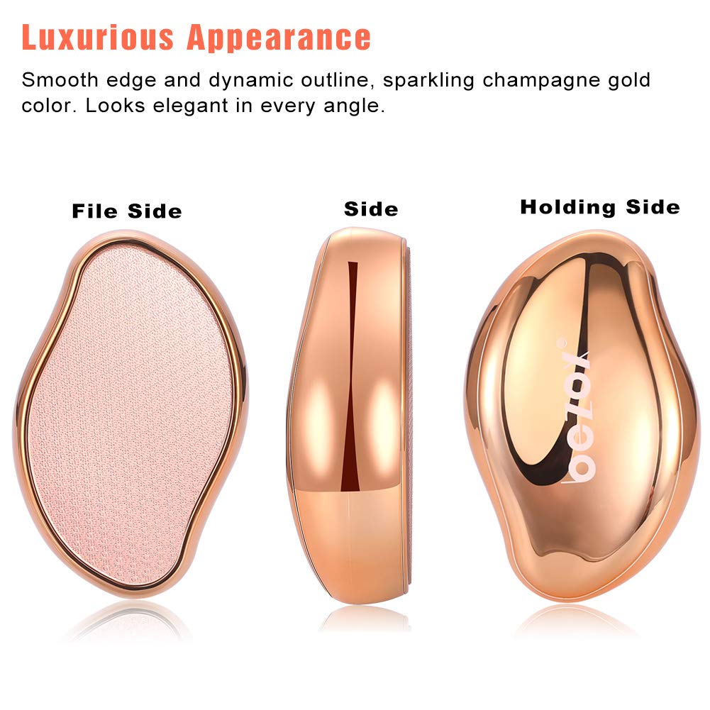 BEZOX Talons Verre Crystal Compact: outil compact pour une pédicure précise.