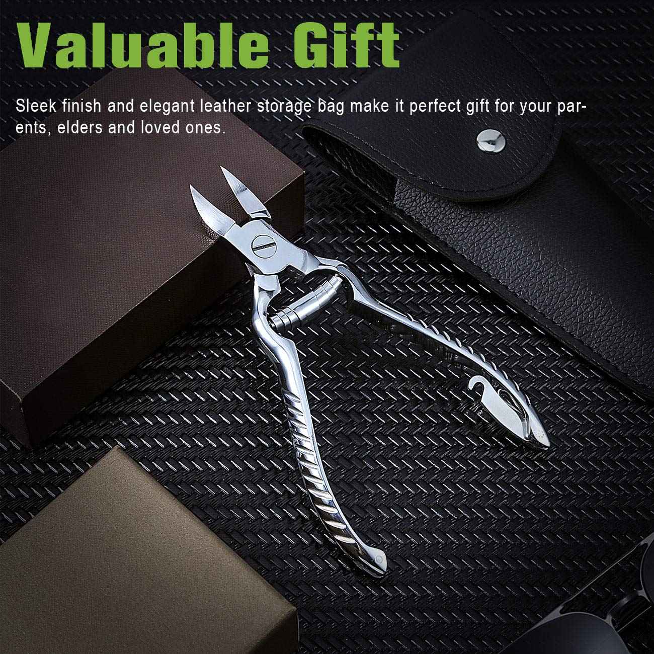 BEZOX stainless steel clipper stands up to routine use in homes and clinics.