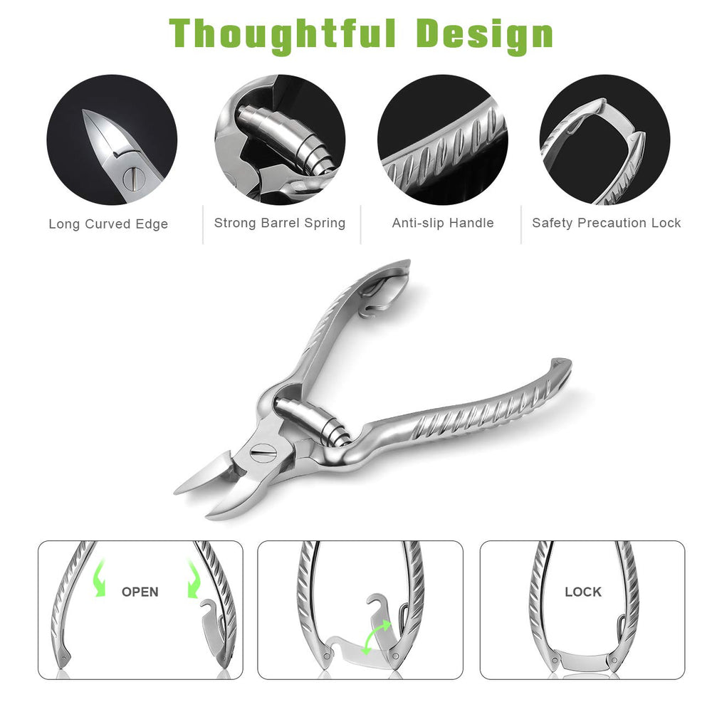 BEZOX locking mechanism keeps blades safely away when not in use.
