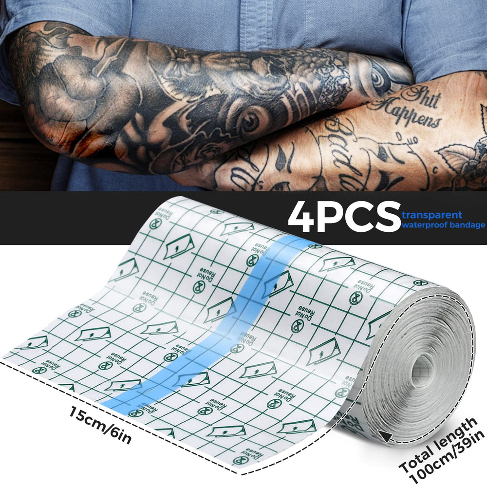 BFONS bandage tatouage respirant translucide, s'adapte parfaitement à la peau.
