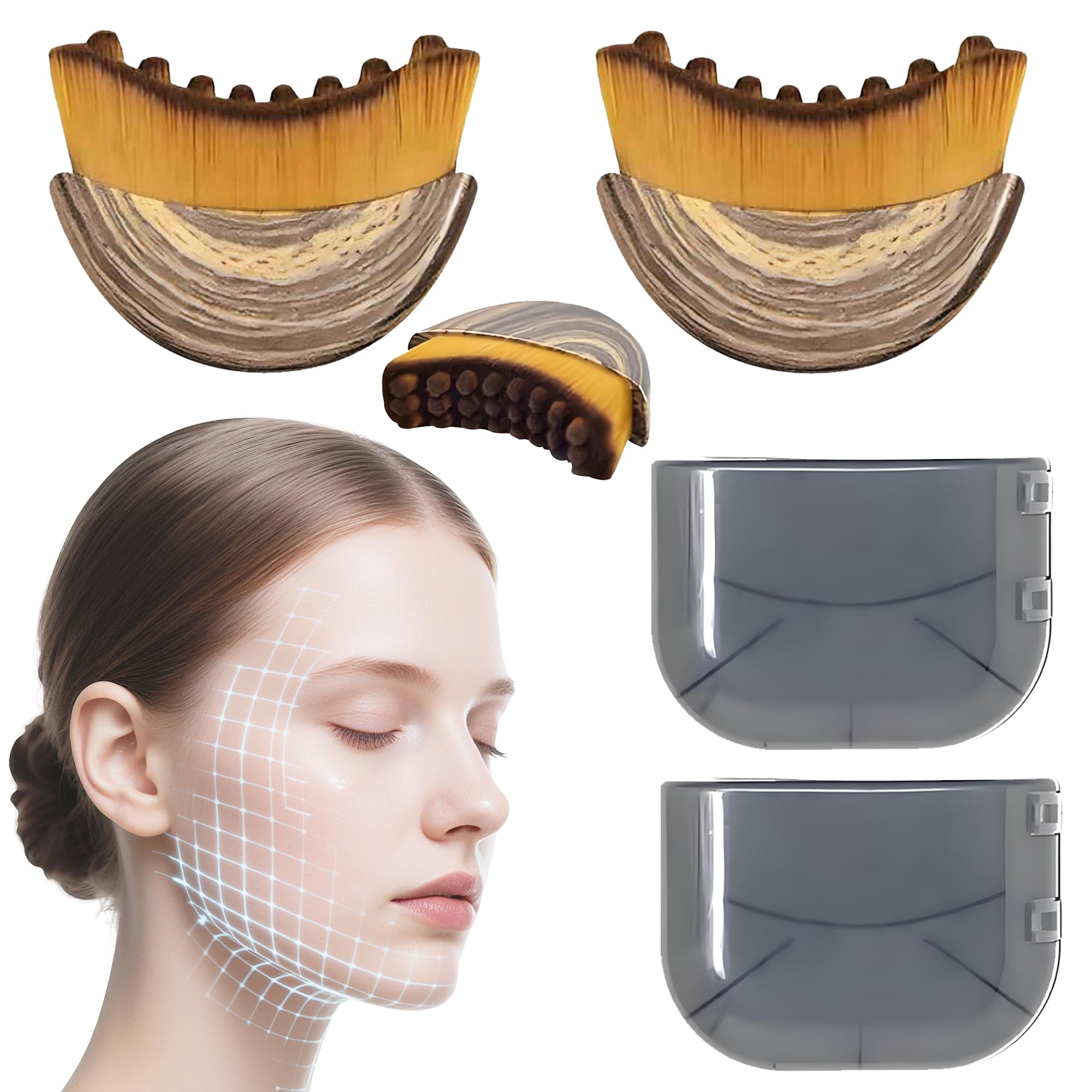 BFRAHD brosse visage contour lymphatique pour une sculpture subtile et drainage doux