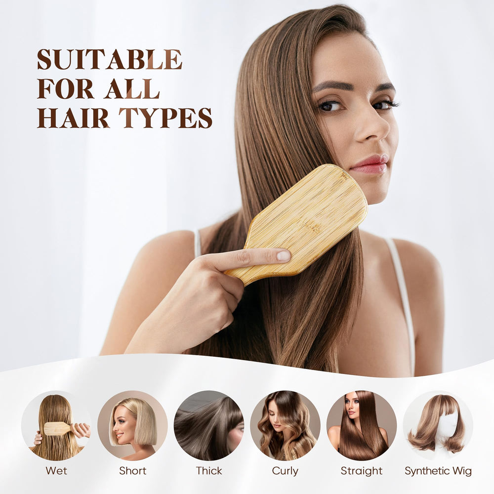 BFWood brosse masse le cuir chevelu pour une sensation relaxante.