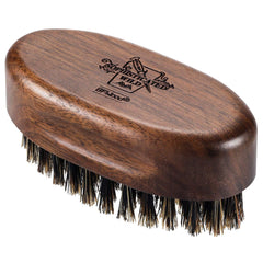 BFWood petite brosse barbe voyage: bois de noyer noir et design compact