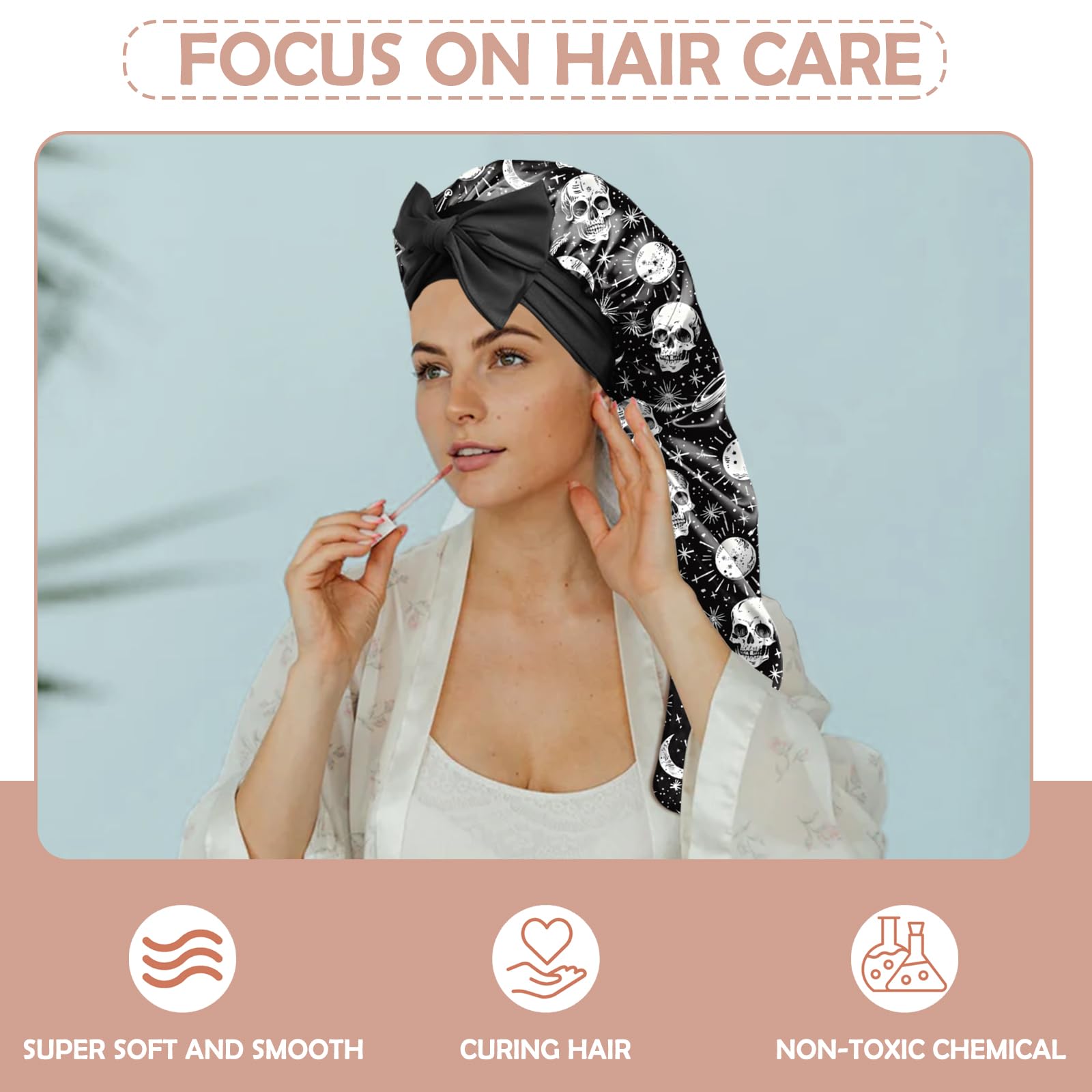BHAHB bonnet utilisations multiples, idéal pour spa, maquillage et coiffage.
