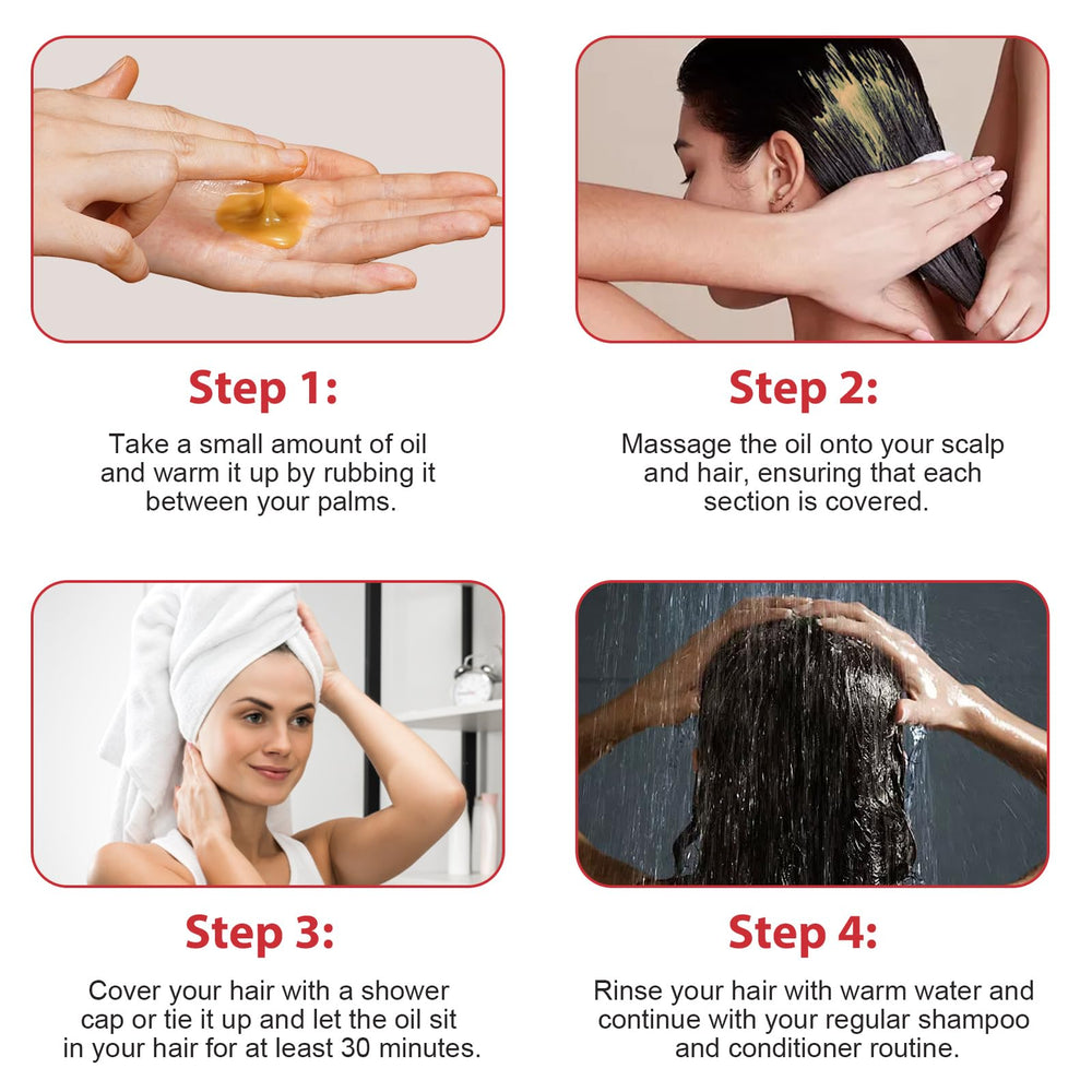 BHMSHY Batana huile — utilisation quotidienne simple pour tous types de cheveux.