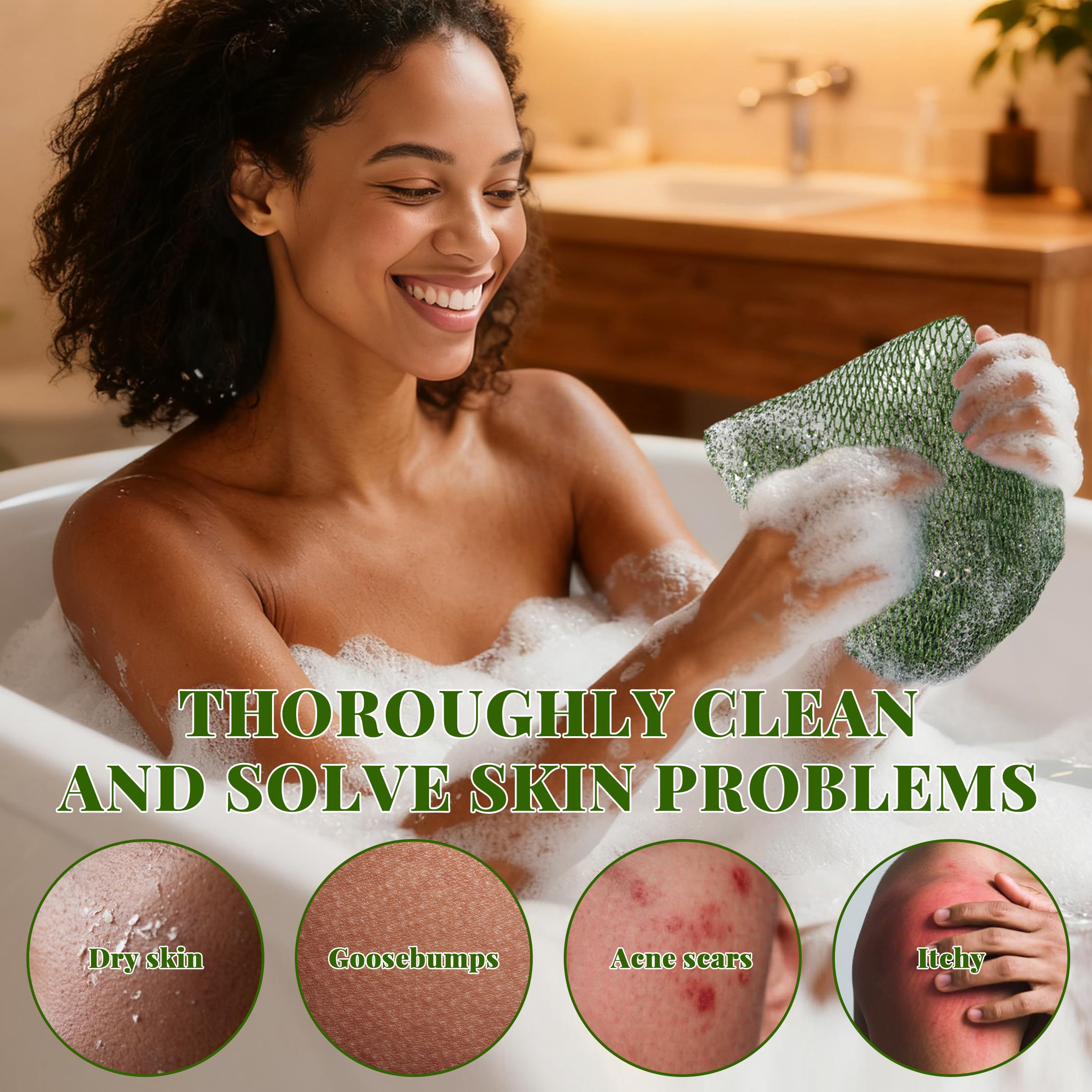 BHYTAKI vert clair, texture légère pour une douche rafraîchissante.