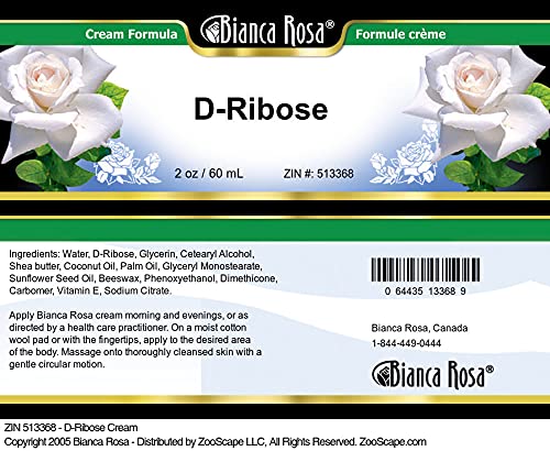 Bianca Rosa Crème D-Ribose, format voyage facilement portable pour soin quotidien.