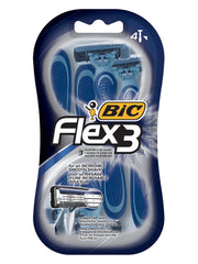 Bic Flex 3 lames flexibles pour un rasage doux et efficace.