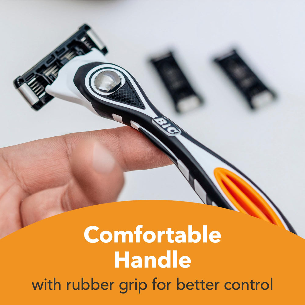 Bic Hybrid 5 Flex, 2 recharges incluses pour des rasages sans interruption.