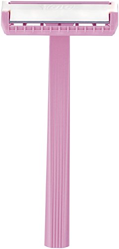 Emballage BIC de 12 rasoirs féminins pratiques pour les déplacements.