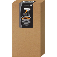 Rasoir Bic avec lame simple pour une précision accrue.