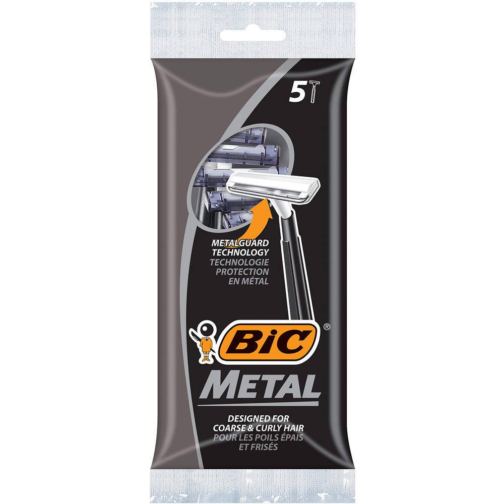 Tête fine du rasoir Bic, accès facilité dans les zones difficiles.