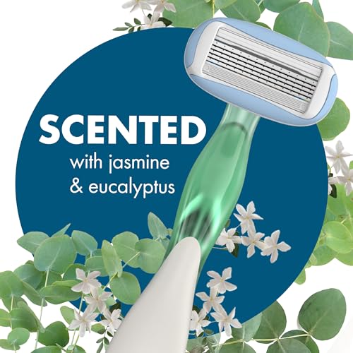 BIC Soleil 5 Escape: poignée parfumée jasmin-eucalyptus pour une sensation spa.