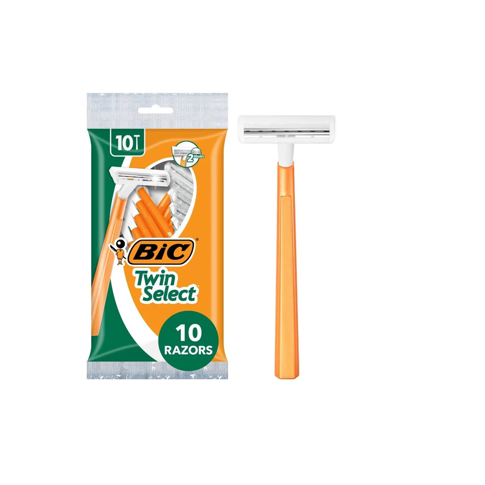 BIC Twin Select Homme: rasoir compact pour poche, idéal en voyage.