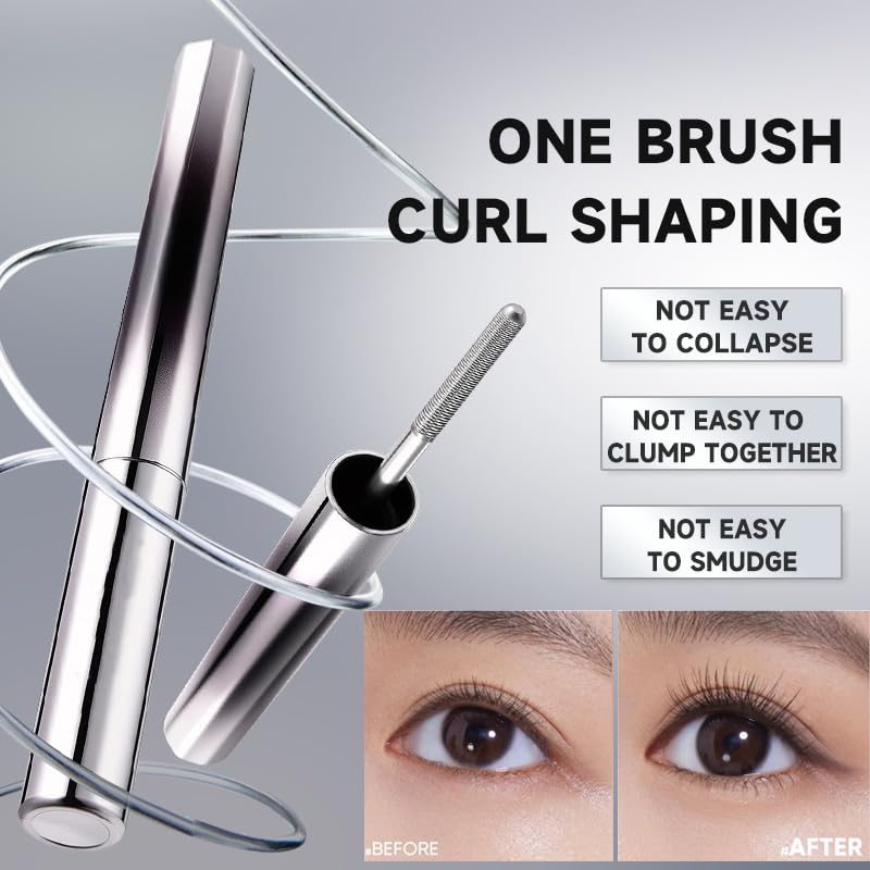 Biewals Mascara Fer Brosse Application Longue Duree