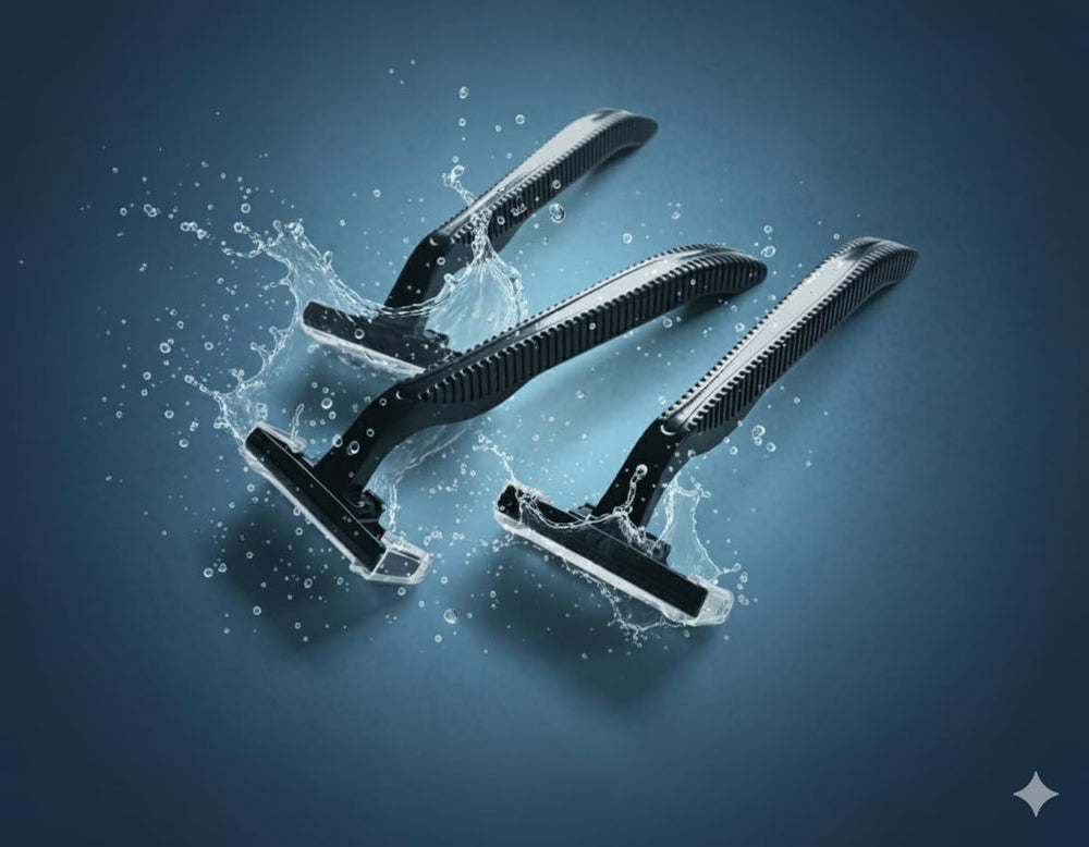 Big Box of Razors – lames en acier inoxydable durables pour plus de longévité.