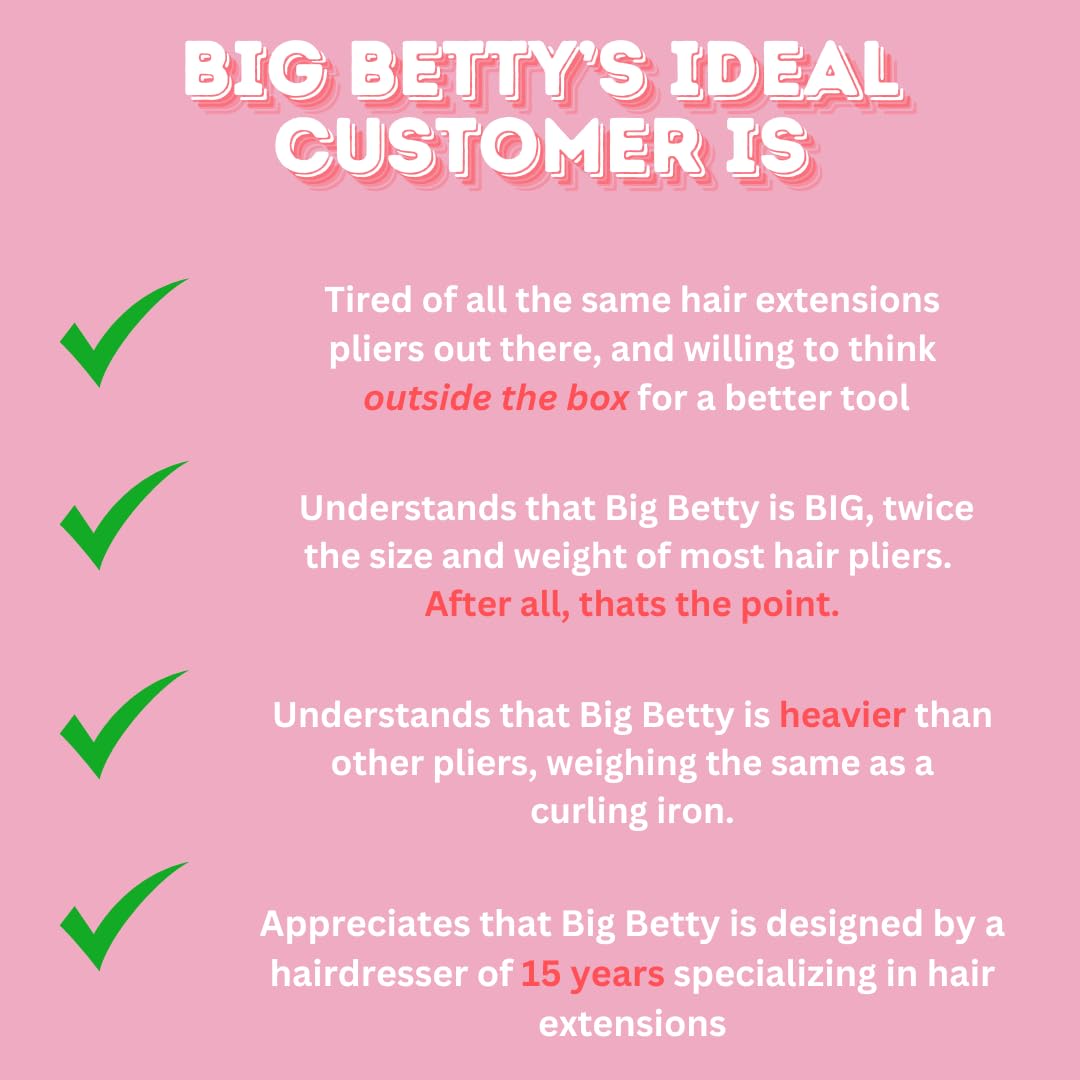 Pince Big Betty confort-mains: moins de fatigue pendant le retrait.