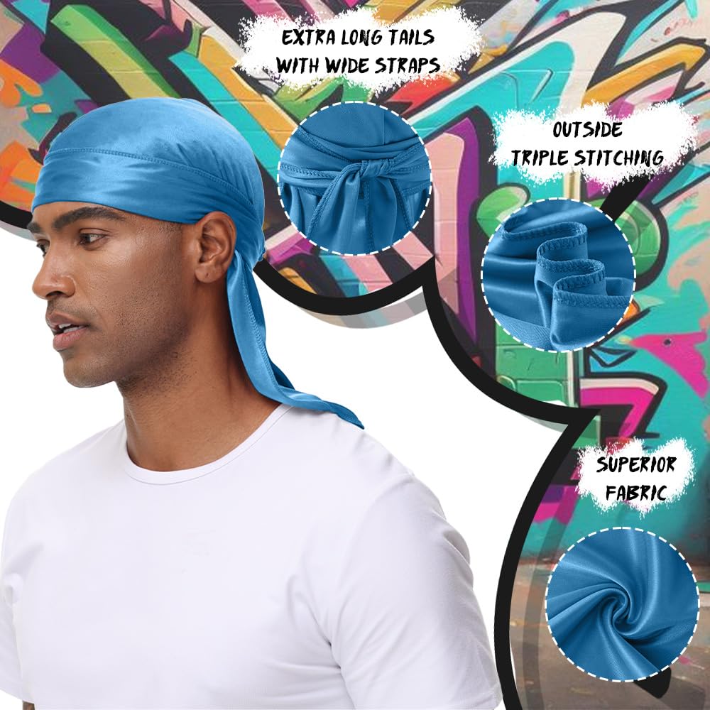 Durag BIGEDDIE en satin doux, confort durable.