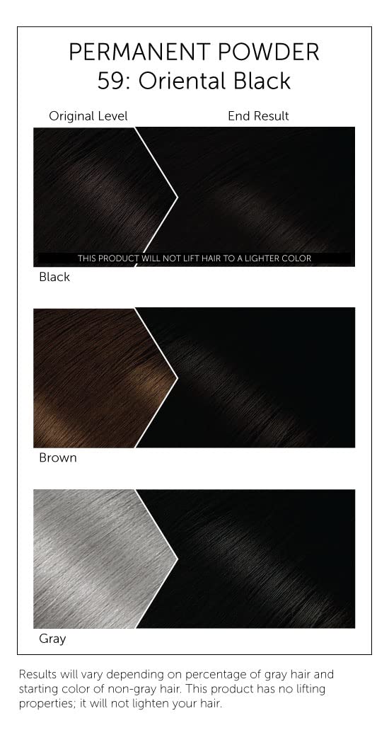 Bigen #59 Oriental Black Poudre — mélange avec eau facile pour démarrer la coloration sans effort