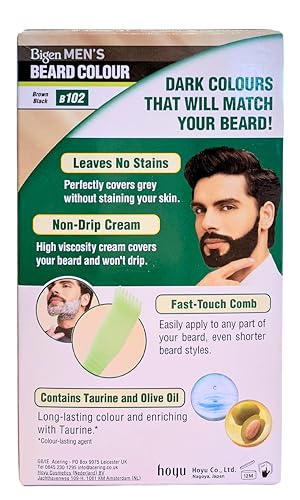 Bigen Barbe Color crème épaisse offre couverture homogène sans coulées.