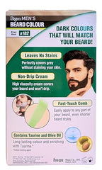 Bigen Barbe Color crème épaisse offre couverture homogène sans coulées.