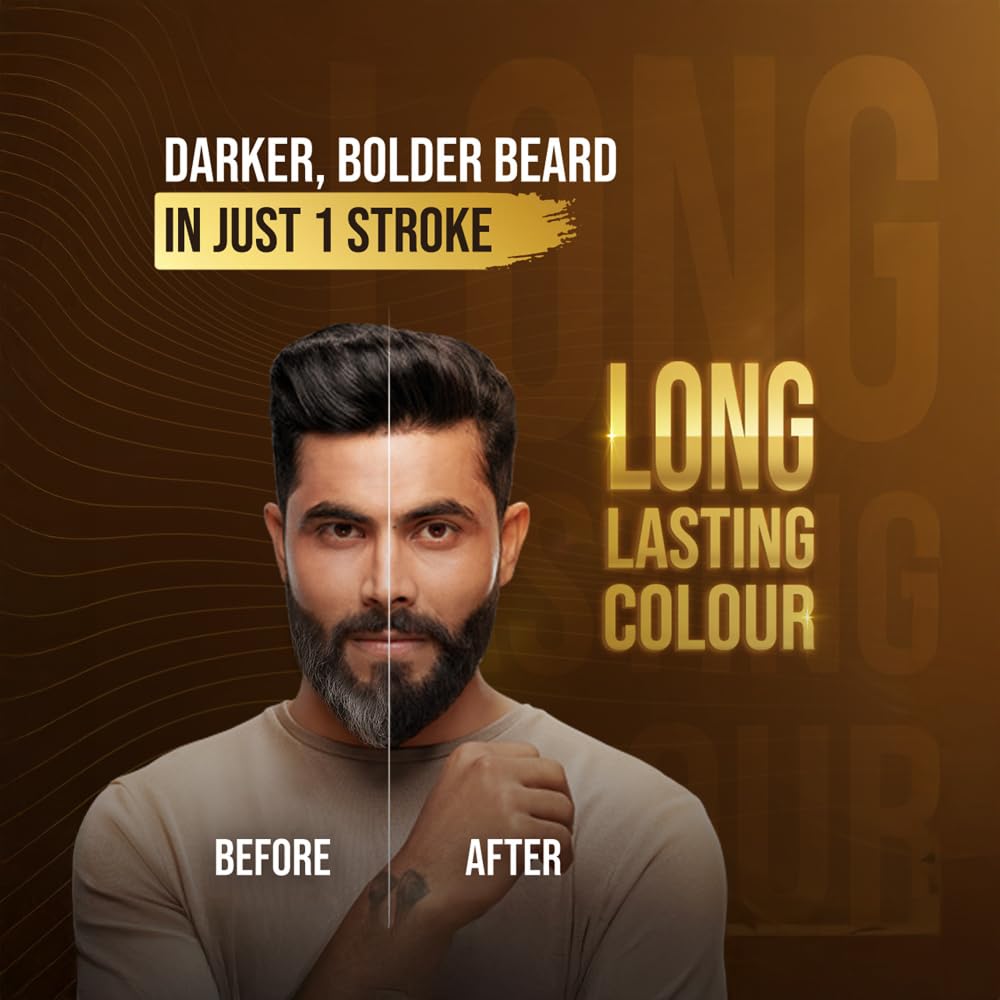 Bigen Barbe Color texture riche qui adhère bien.