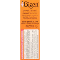 Application précise avec Bigen Poudre Coloration 58 pour rendu naturel.