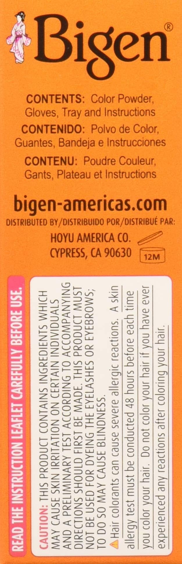 Bigen Poudre Coloration Cheveux 58 – application facile et sans odeur lourde.