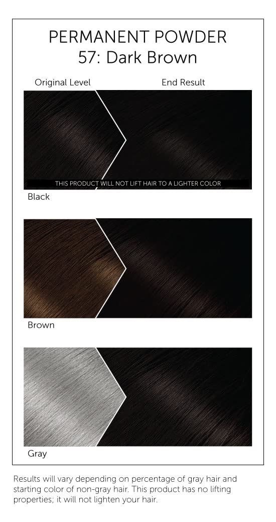Bigen Poudre Permanente n°57 Brun Foncé – application sur cheveux pour couleur naturelle