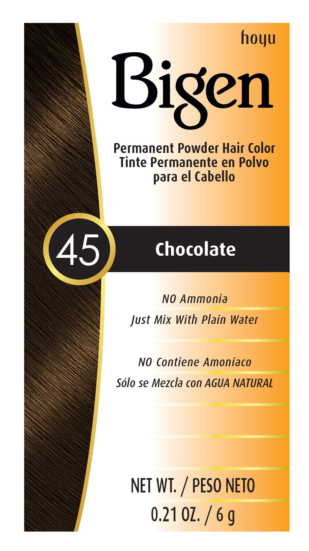 Bigen Chocolat #45 – emballage pratique pour démarrer une coloration à domicile