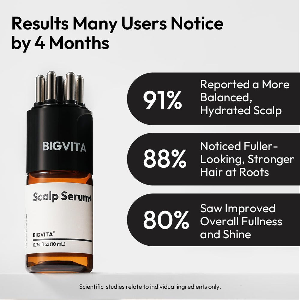 BIGVITA Scalp Serum texture legere: formule non grasse qui pénètre rapidement.