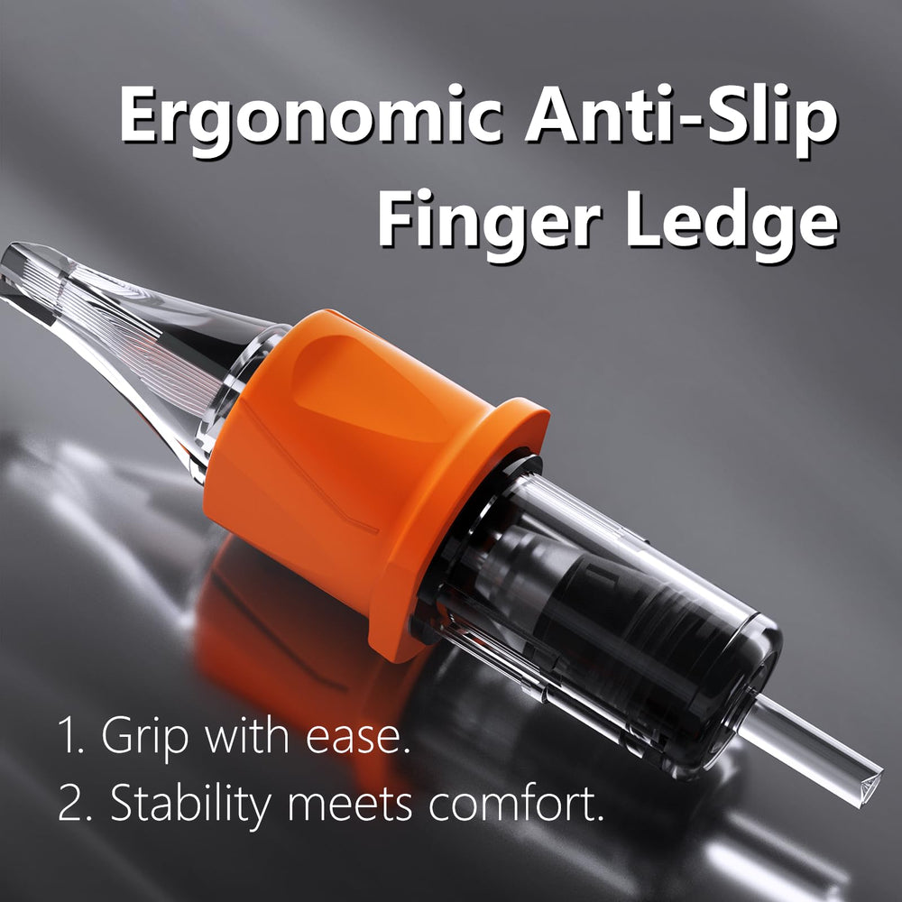Pointe transparente BigWASP Energy pour visualiser l'encre pendant le tatouage.