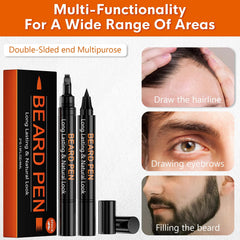 BIKTIC stylo barbe peigne 2 en 1 pour démêler et densifier