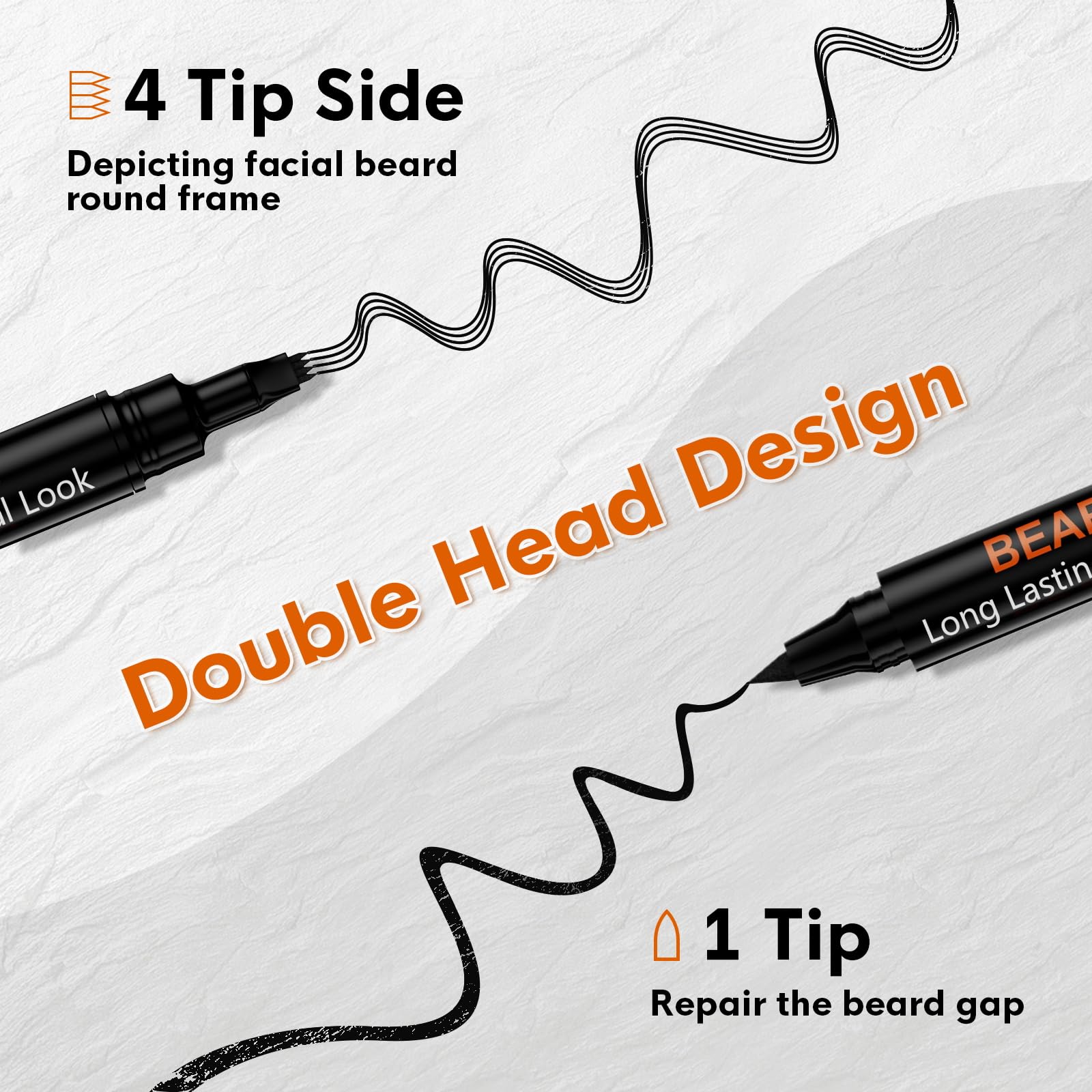 BIKTIC stylo barbe remplissage dense camoufle les zones clairsemées