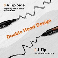 BIKTIC stylo barbe remplissage dense camoufle les zones clairsemées