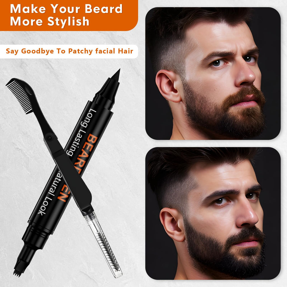 BIKTIC stylo barbe teinte brun pour look naturel.