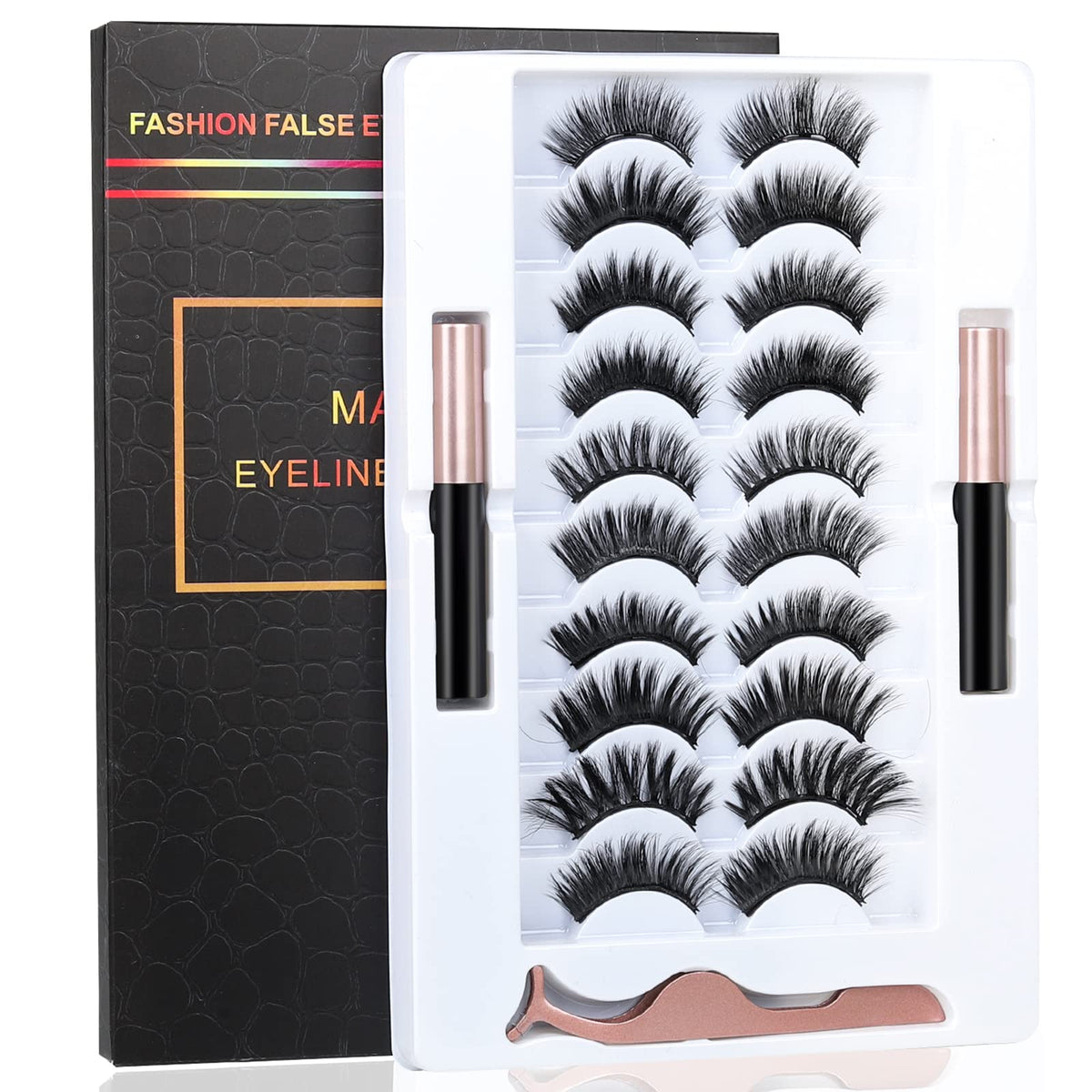 BILEYCHA Upgrade 3D cils aimant, ensemble complet pour un regard naturel.