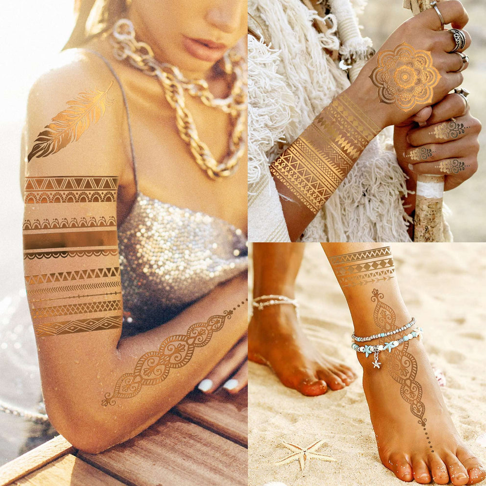 Application facile Bilizar – tatouage temporaire brillant en quelques secondes.