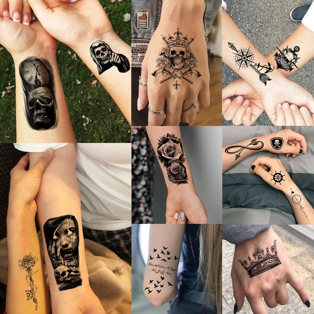 Tatouage temporaire Bilizar 3D araignée, look audacieux pour cosplay.