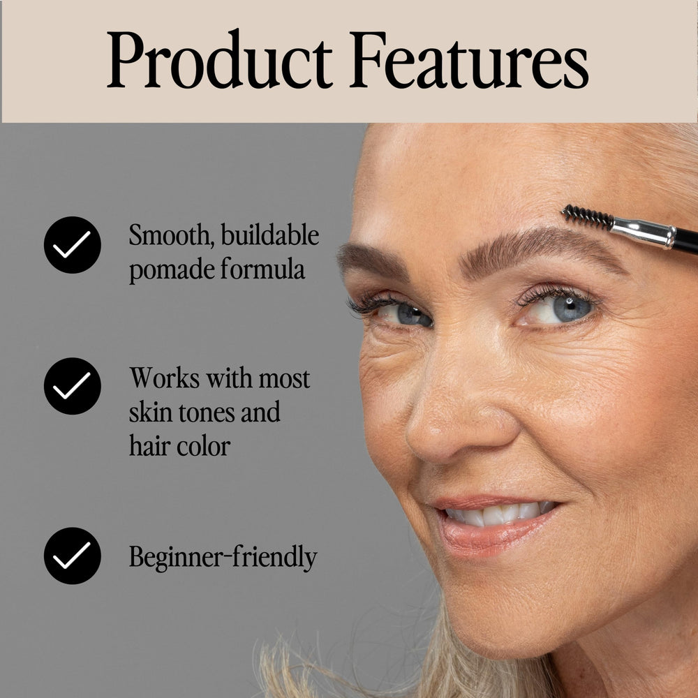Idéal pour corriger et définir les sourcils en un geste.