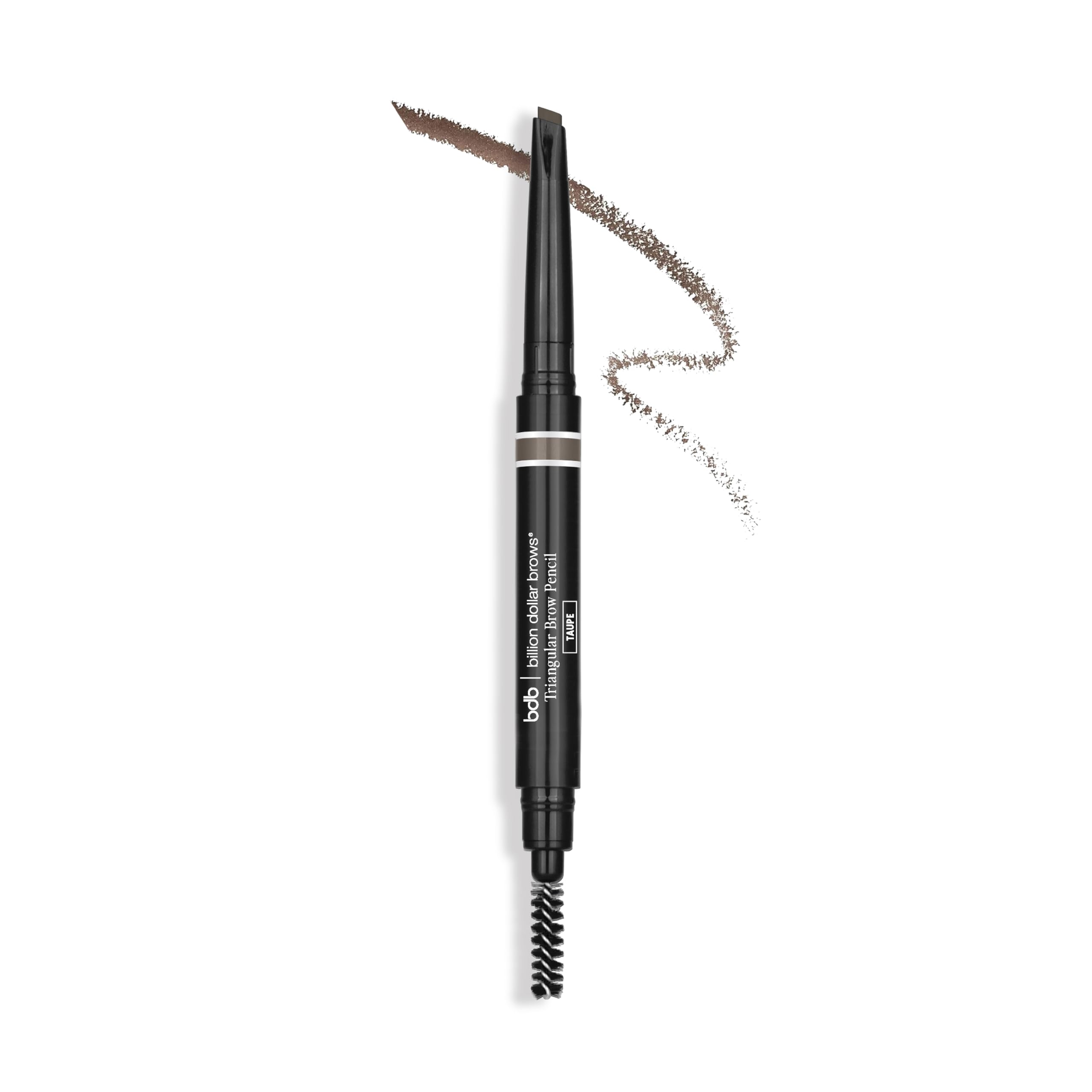 Billion Dollar Brows: crayon sourcils universel avec extrémité triangle pour une définition précise.