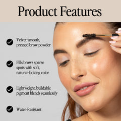 Billion Dollar Brows Poudre Sourcils Taupe – fini naturel et durable pour un look quotidien