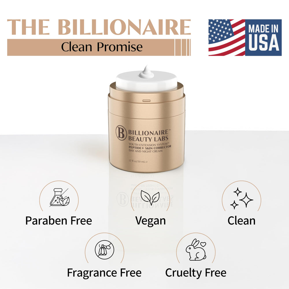 Application matin BILLIONAIRE BEAUTY LABS, soin quotidien efficace.