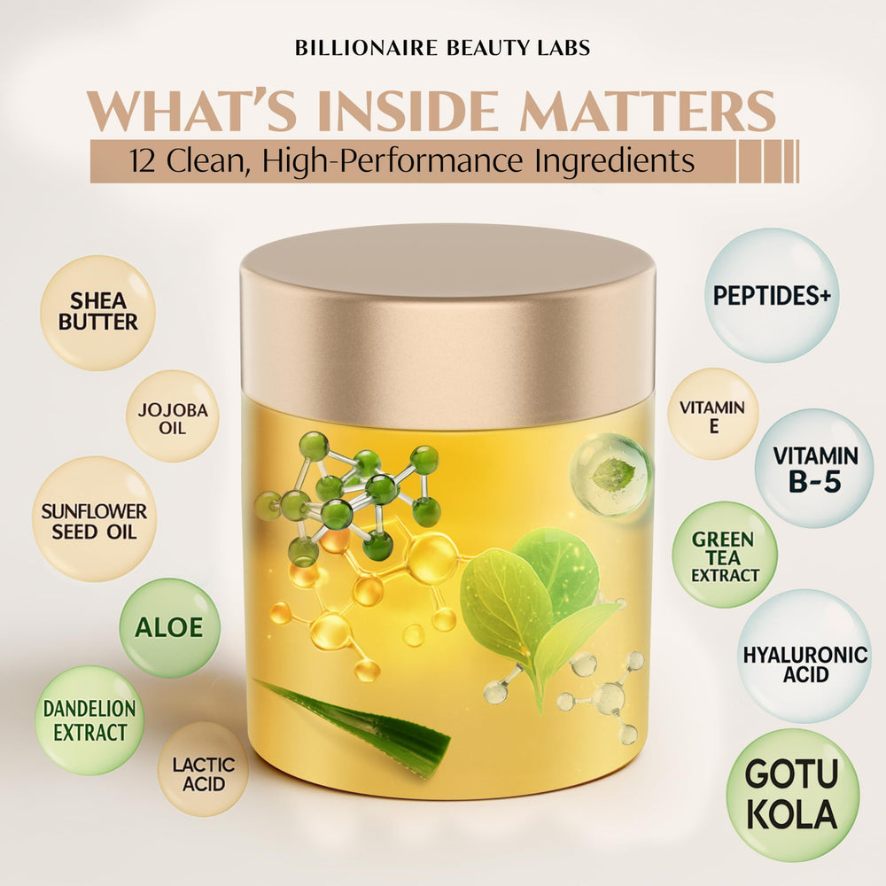 Application nuit BILLIONAIRE BEAUTY LABS, soin enrichissant sans parfum.