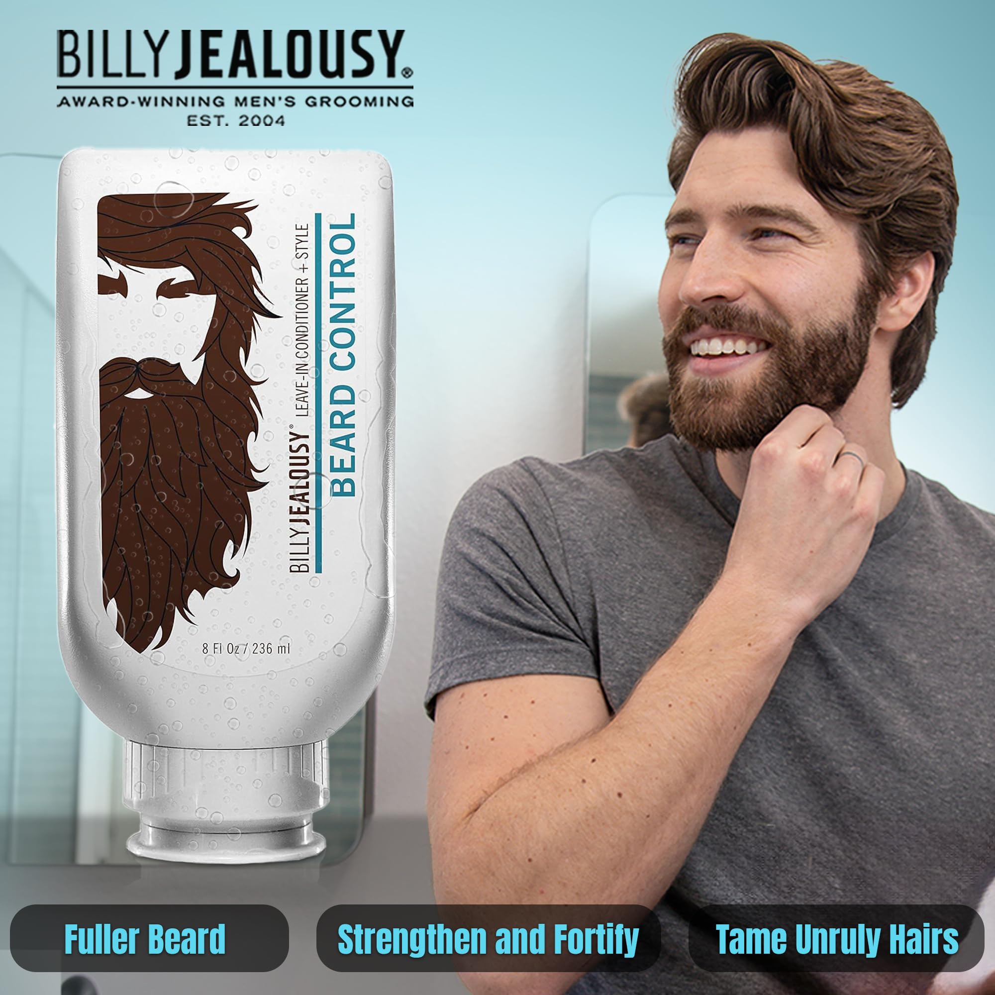 Billy Jealousy Beard Control: huile de jojoba pour nourrir les poils et la peau.
