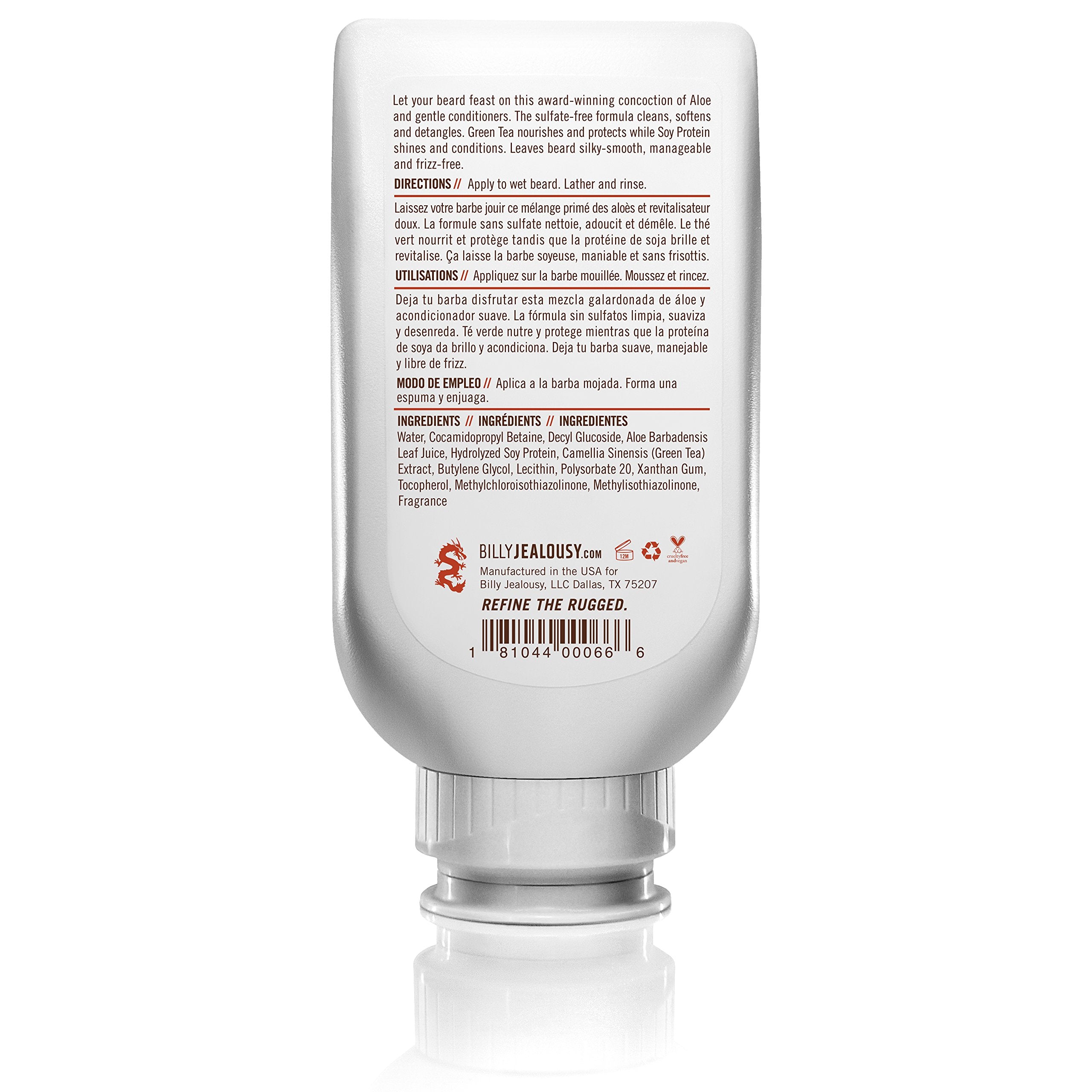 Mousse onctueuse Billy Jealousy Beard Wash prête au lavage.