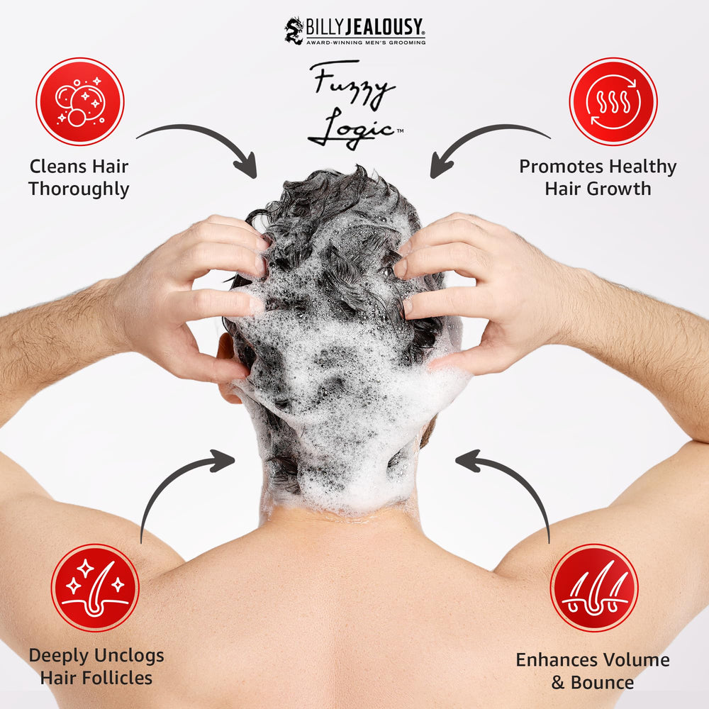 Billy Jealousy Fuzzy Logic Massage cuir chevelu favorise la circulation