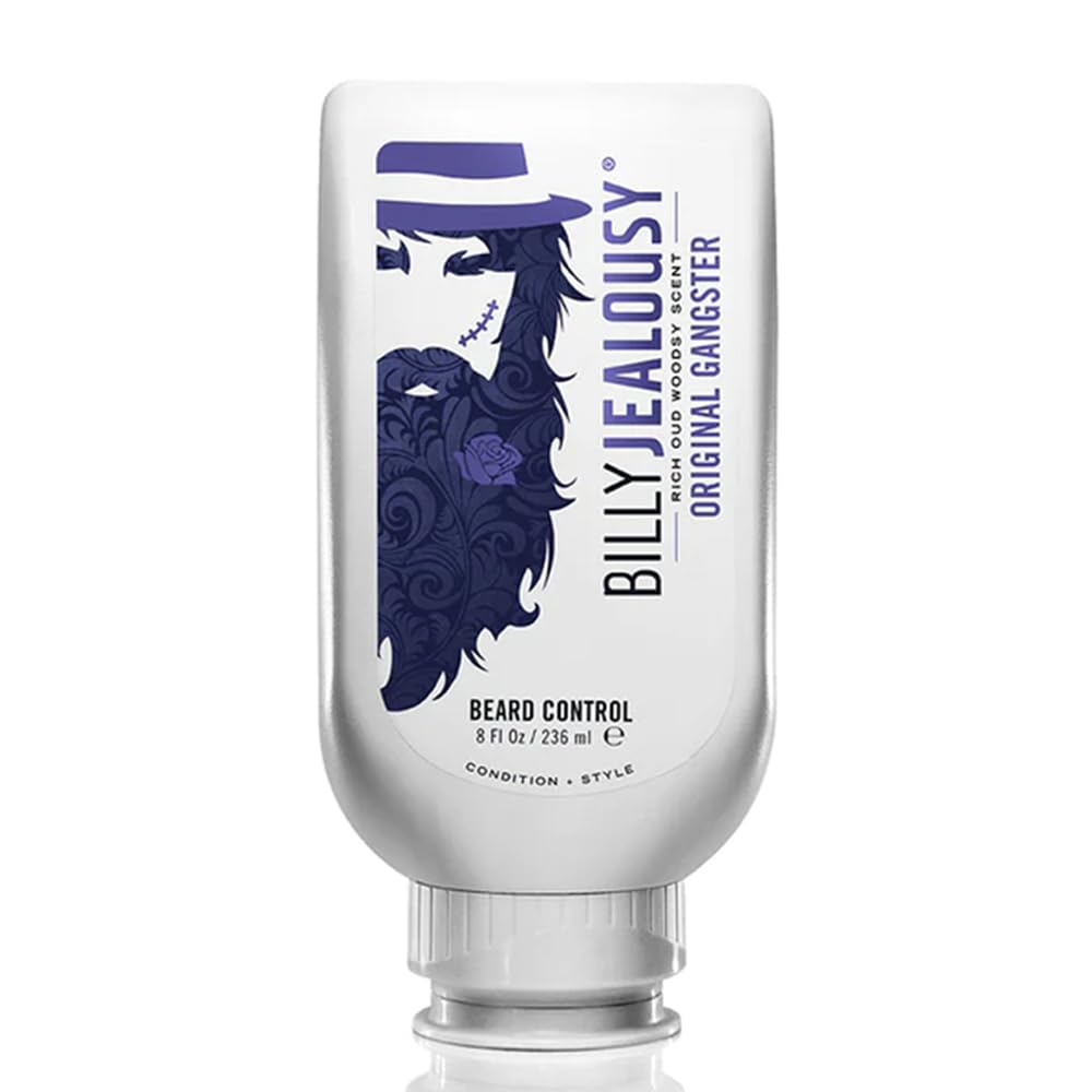 Billy Jealousy Original Gangster – bouteille montrant le soin barbe léger et parfum oud.