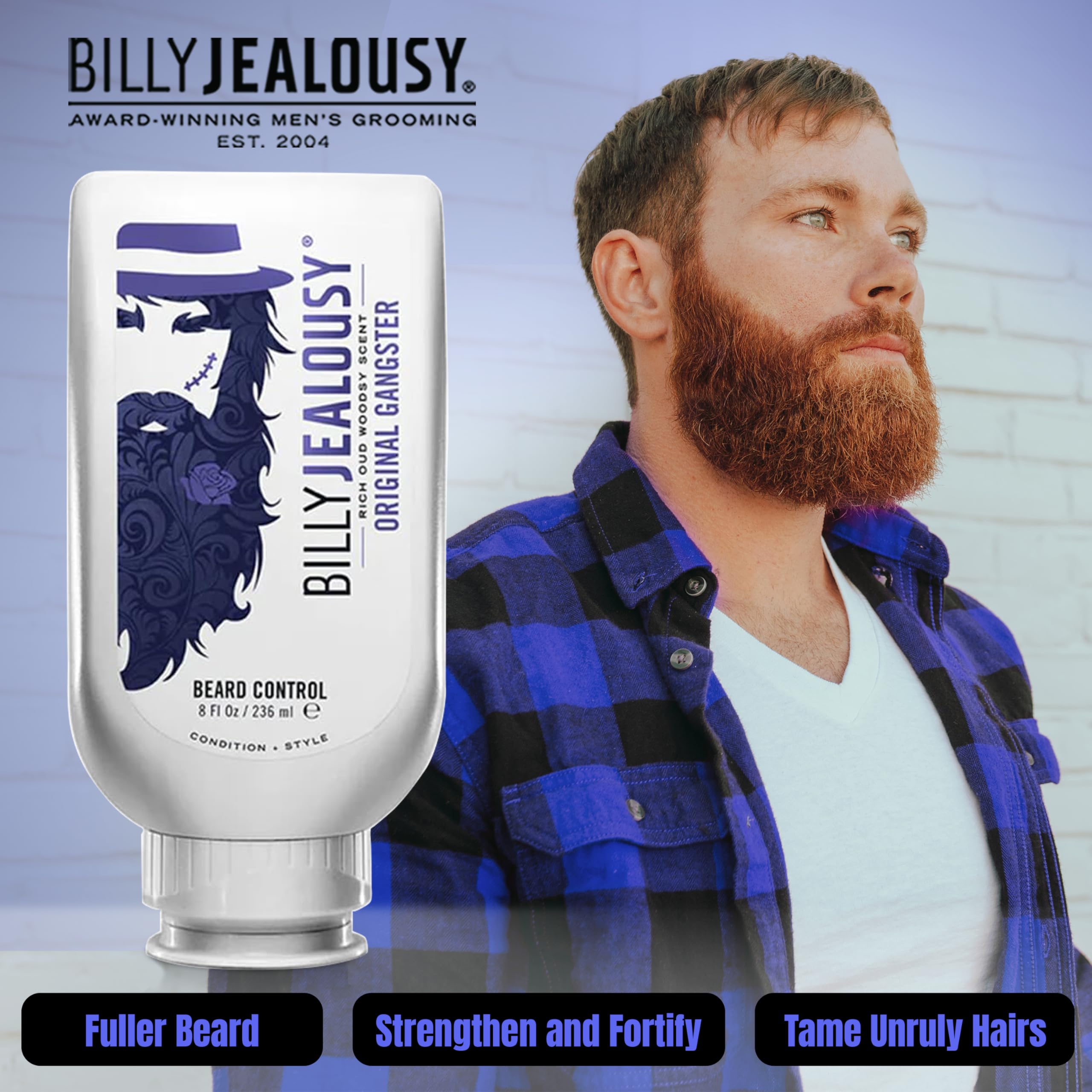 Billy Jealousy Original Gangster – arôme oud-boisé qui rafraîchit la routine matinale.