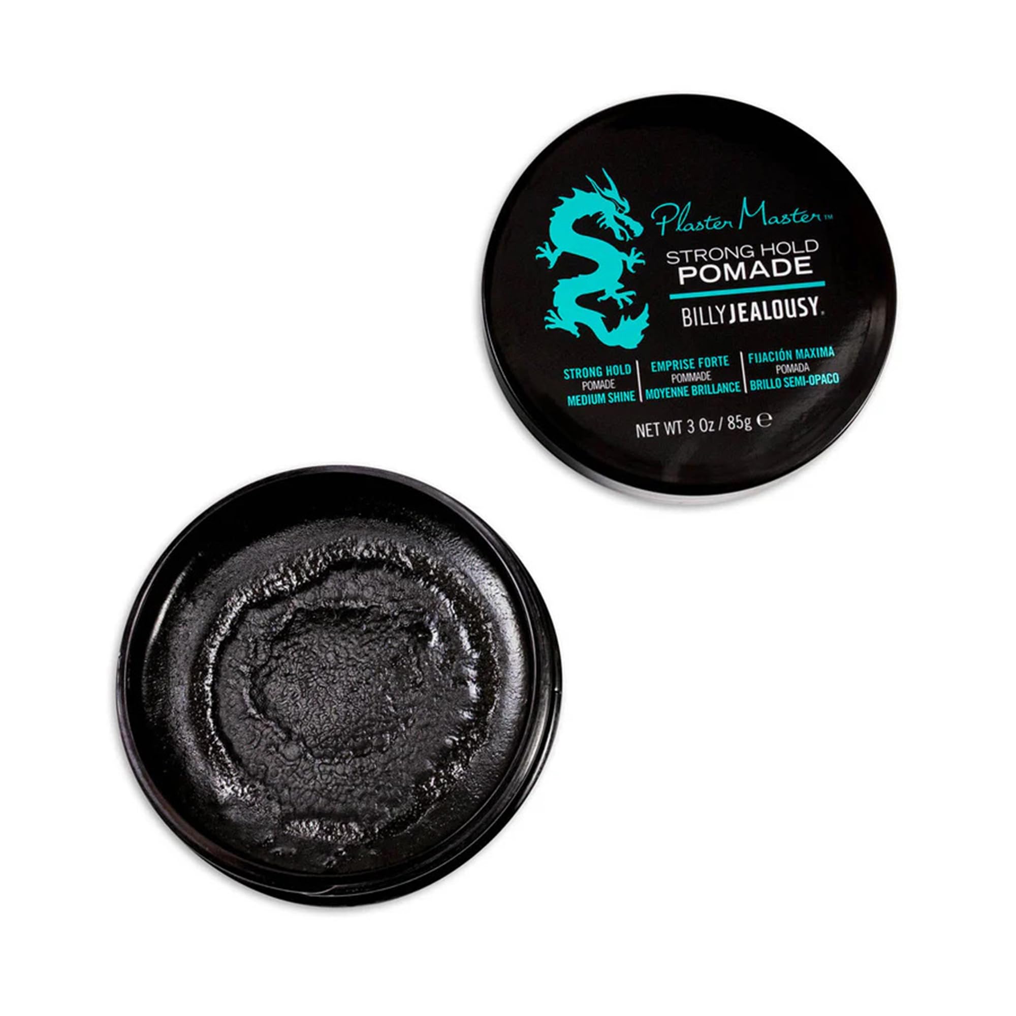 Texture de la pomade sur la paume, application rapide